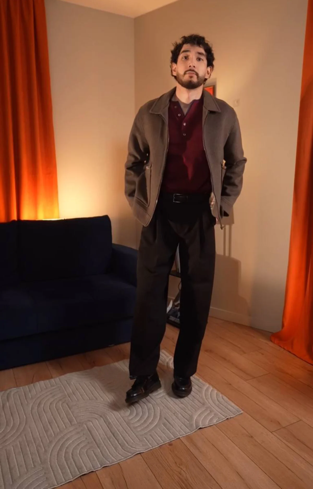 Лонгслив бордо