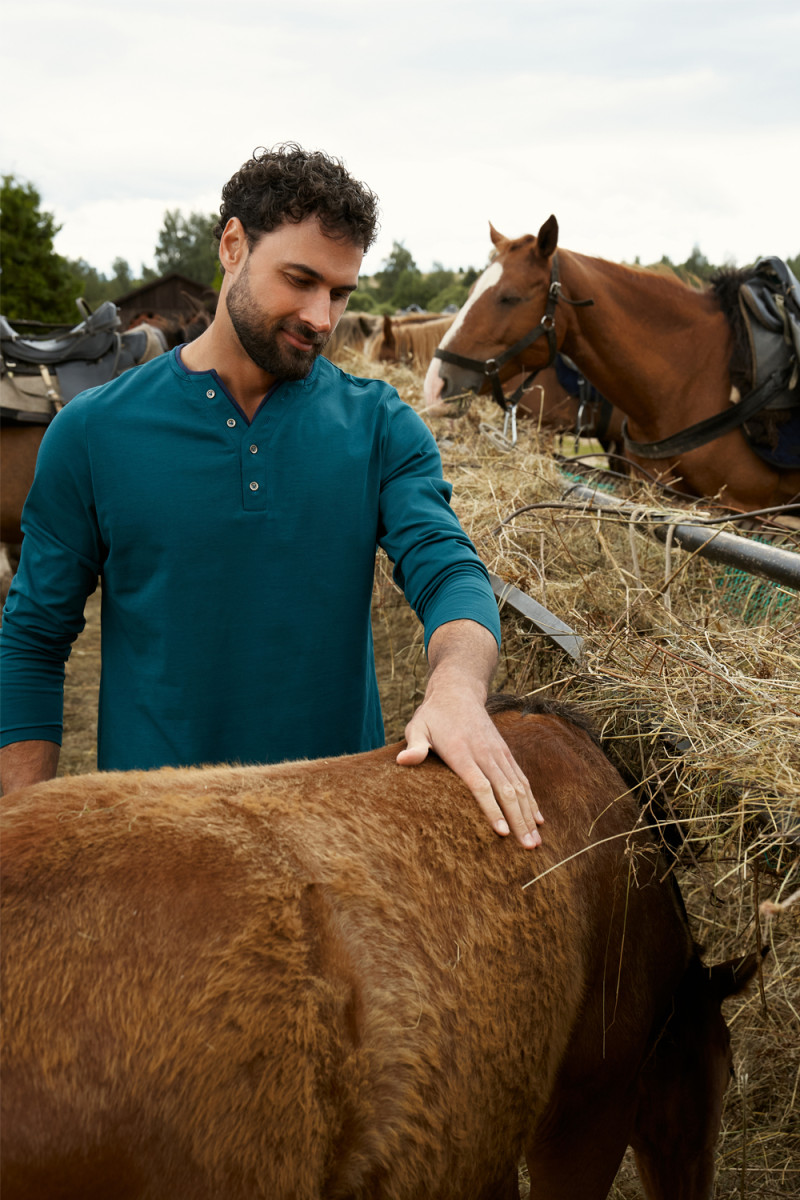 Лонгслив Slim (петроль)