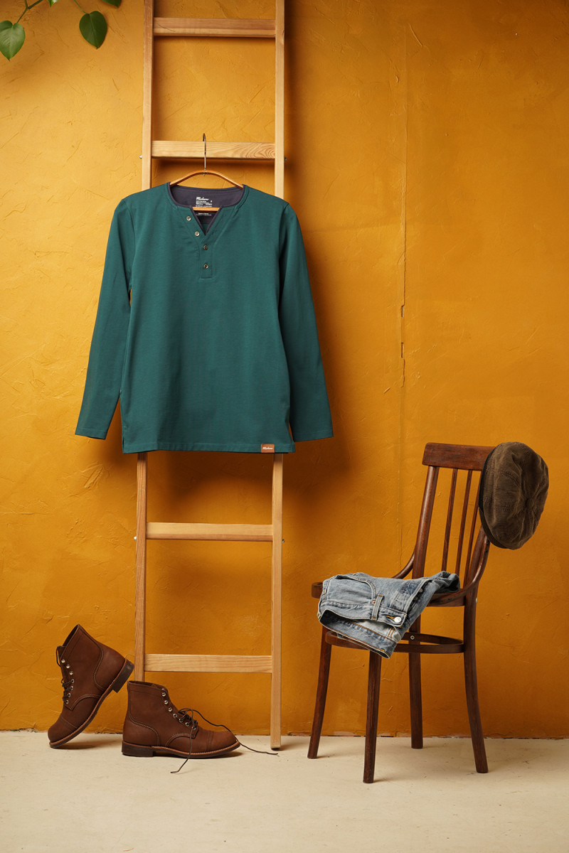 Лонгслив Regular с карманами (петроль)